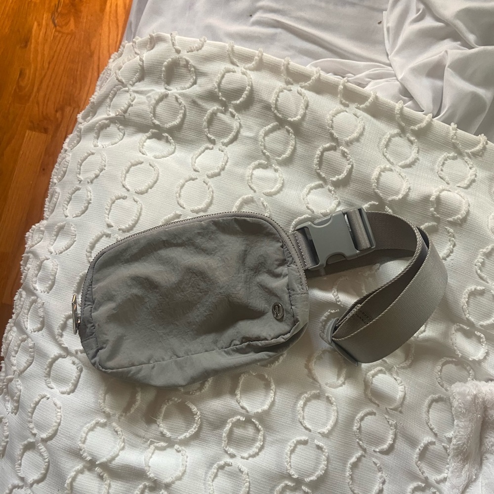 Gray lululemon belt bag